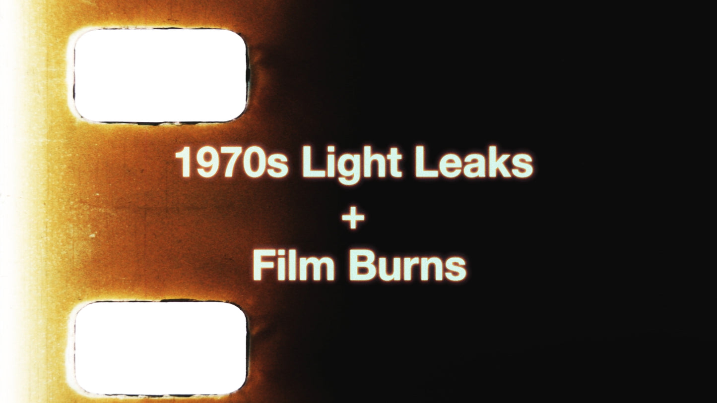 1970s Super 8mm Light Leaks + Film Burns