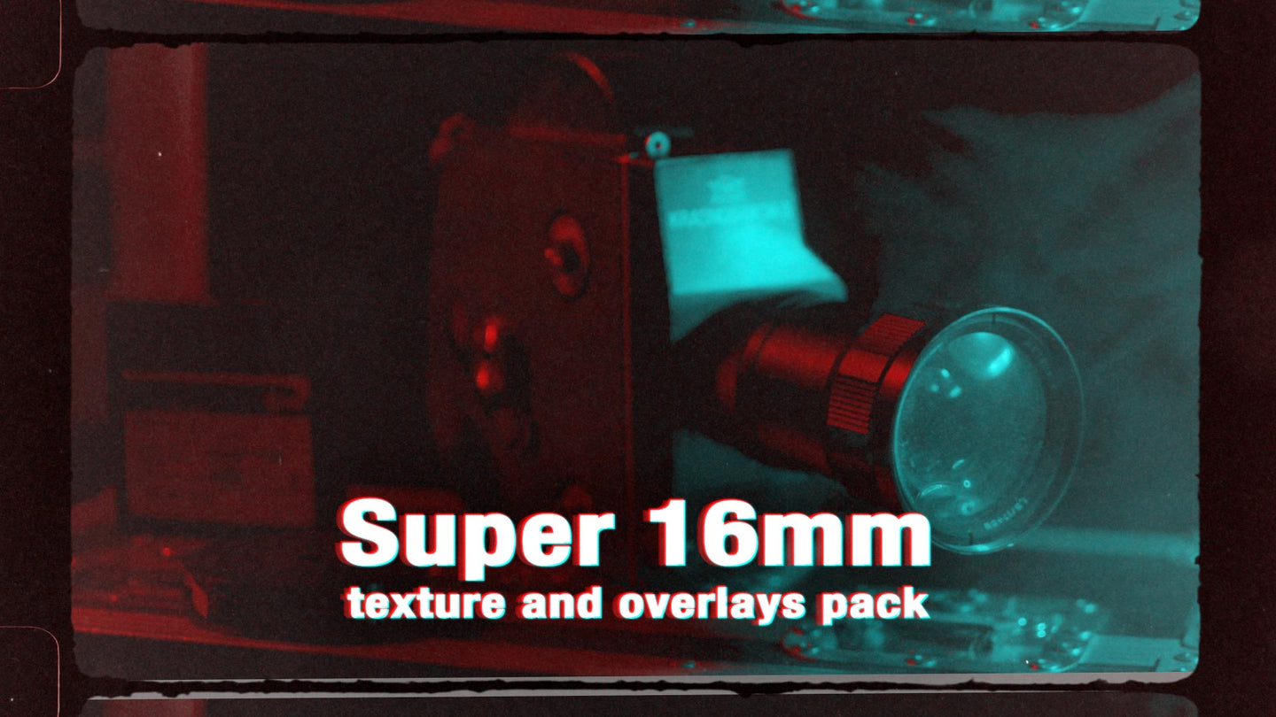 Super 16mm Film Grains + Textures